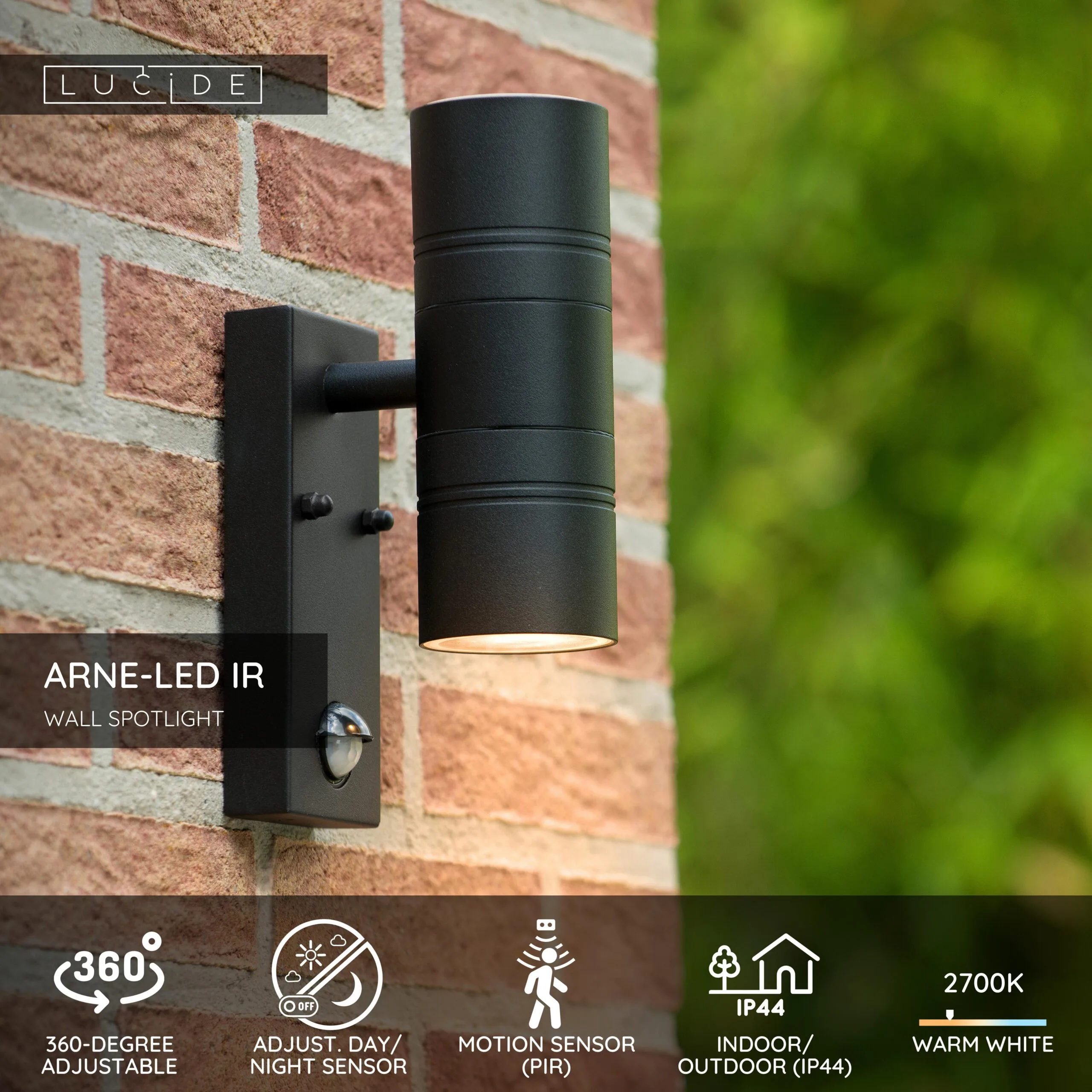 ARNE-LED IR – Vonkajšie nástenné svietidlo – Obrázok 2