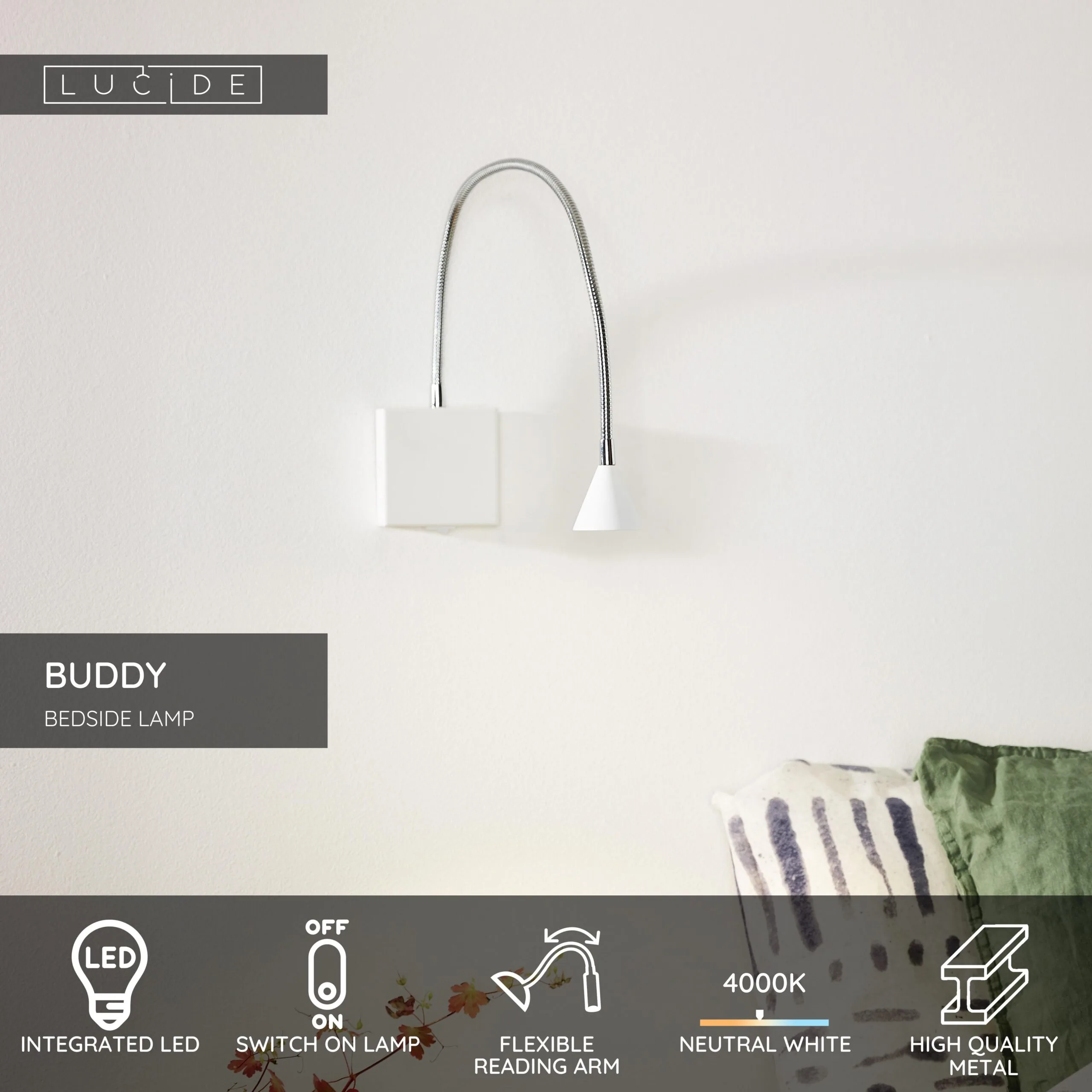 BUDDY – Nástenné svietidlo – Obrázok 3