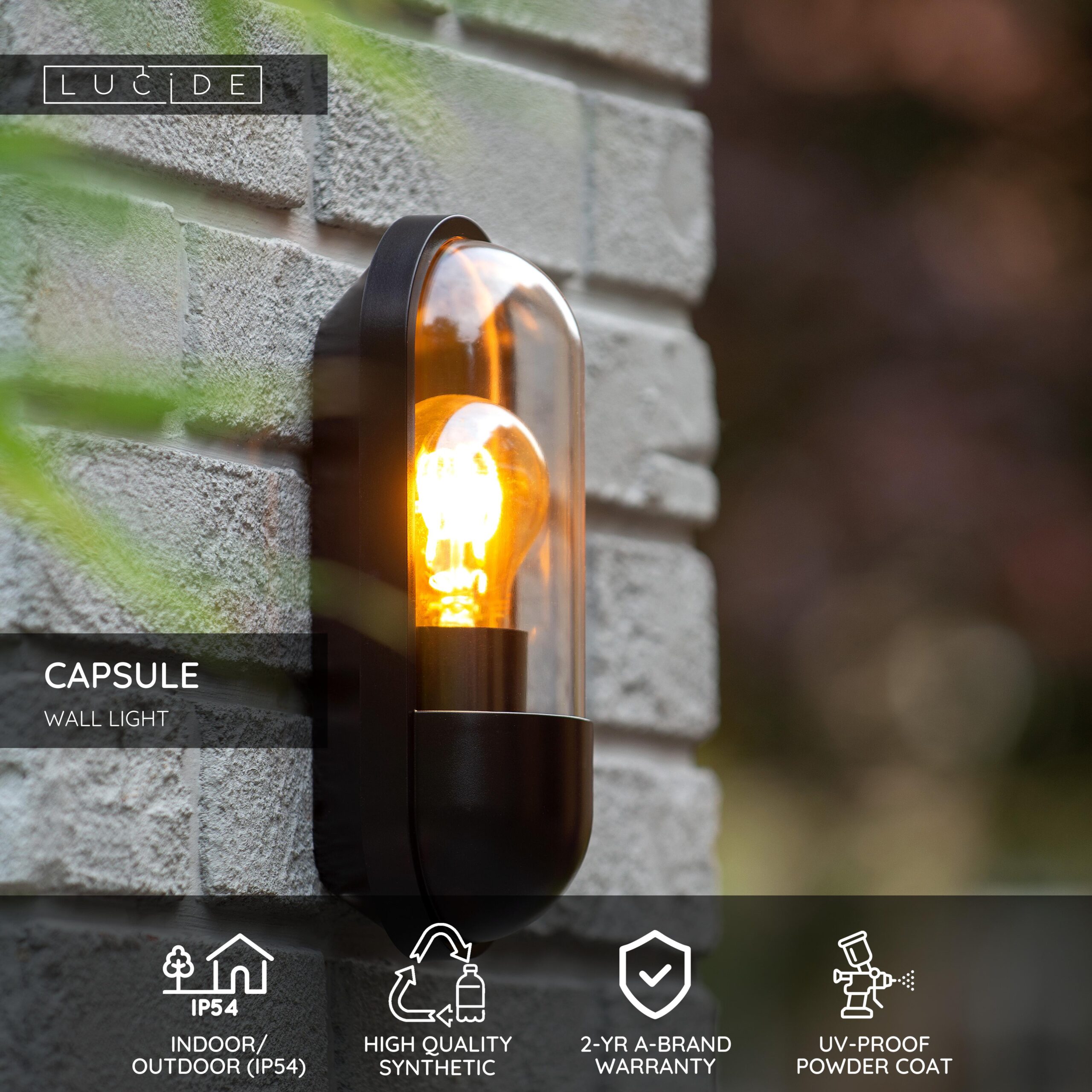 CAPSULE – Vonkajšie nástenné svietidlo – Obrázok 3