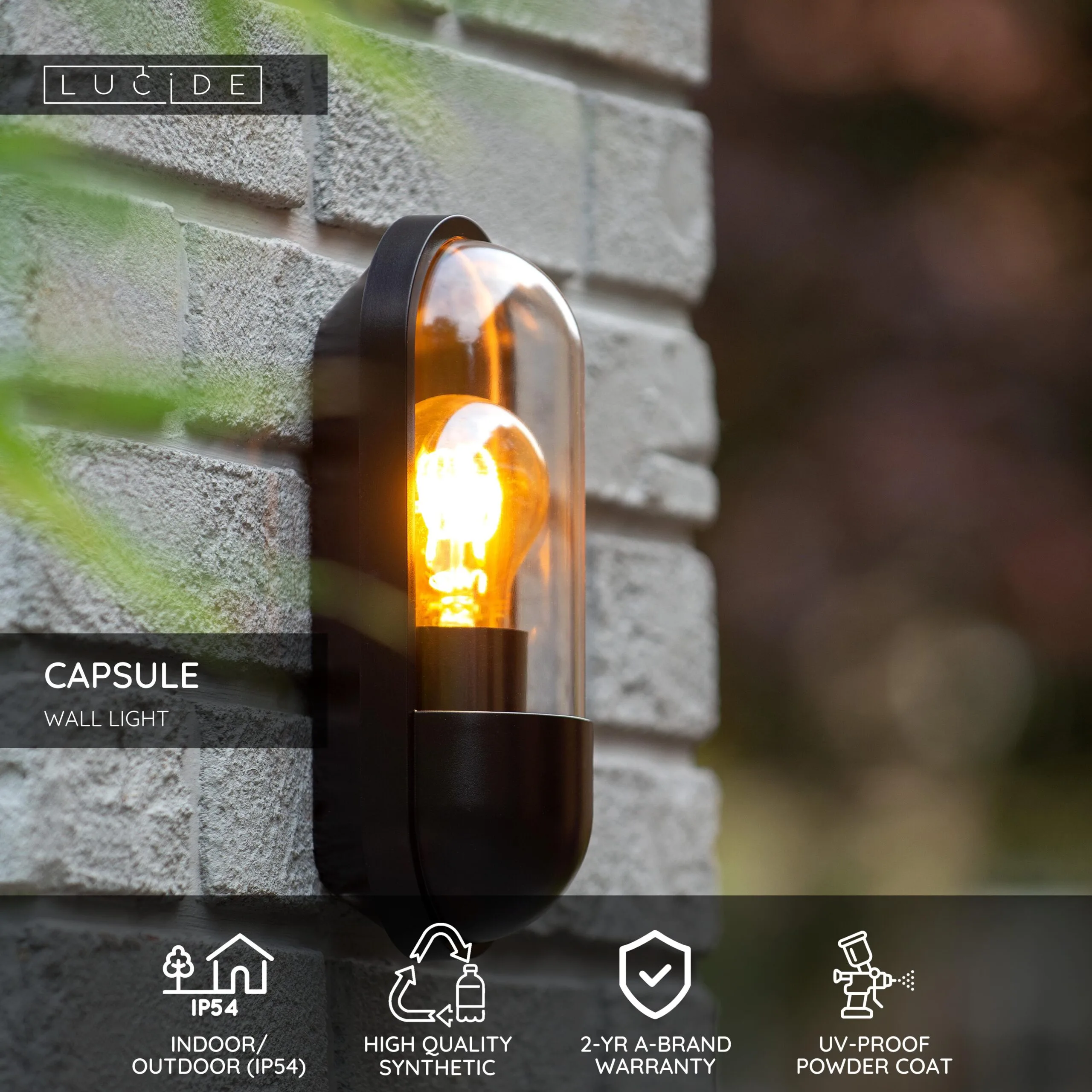 CAPSULE – Vonkajšie nástenné svietidlo – Obrázok 3