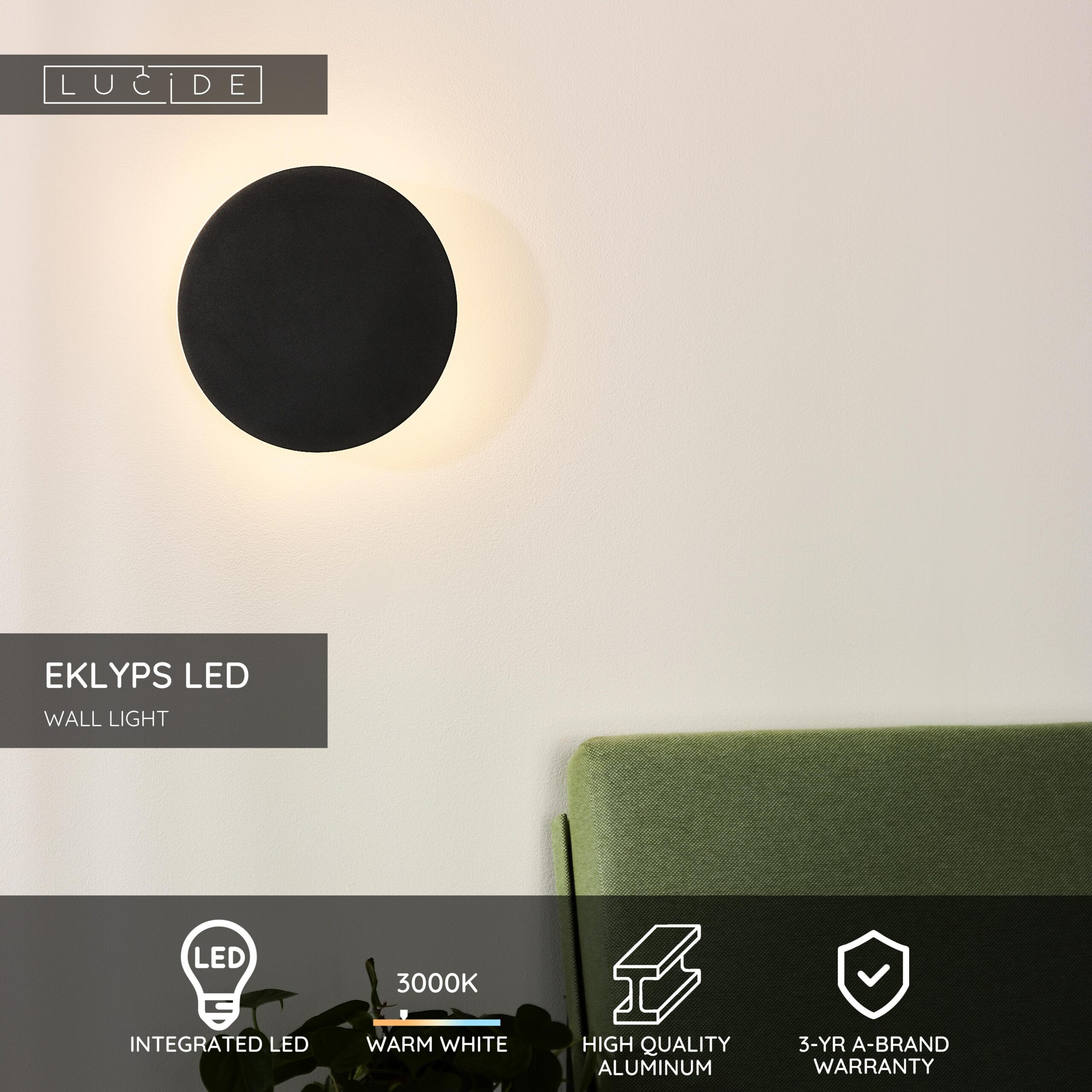 EKLYPS LED – Nástenné svietidlo – Obrázok 3