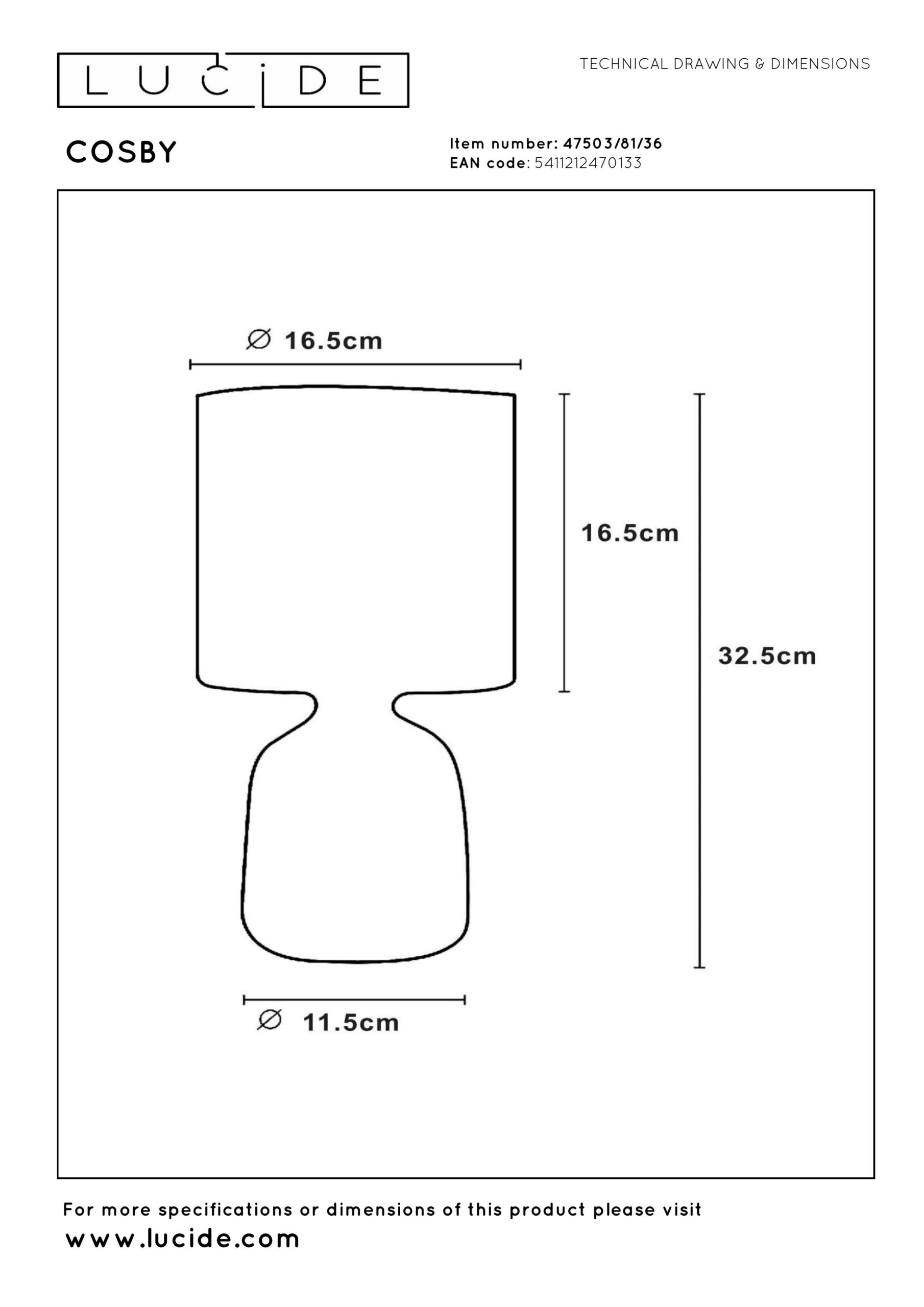 COSBY – Stolové lampy – Obrázok 5